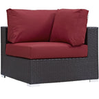 Ensemble de salon de jardin en rotin synthétique Bocabec (7 pièces) par Havenside Home