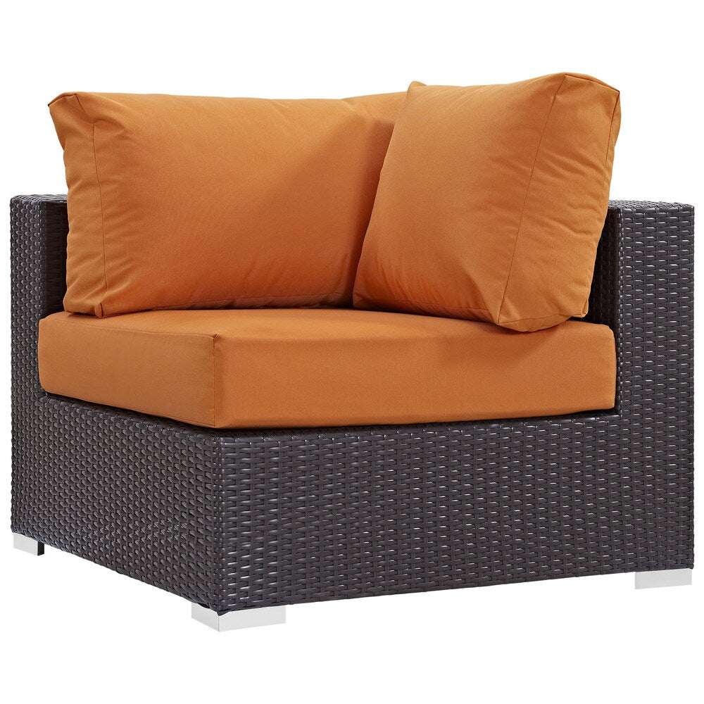 Ensemble de salon de jardin en rotin synthétique Bocabec (7 pièces) par Havenside Home