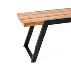 Ensemble de pique-nique d'extérieur 3 pièces en bois d'acacia Gaylor par Christopher Knight Home