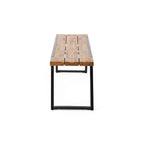 Ensemble de pique-nique d'extérieur 3 pièces en bois d'acacia Gaylor par Christopher Knight Home