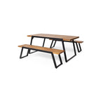 Ensemble de pique-nique d'extérieur 3 pièces en bois d'acacia Gaylor par Christopher Knight Home