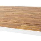 Ensemble de pique-nique d'extérieur 3 pièces en bois d'acacia Gaylor par Christopher Knight Home