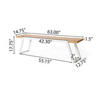 Ensemble de pique-nique d'extérieur 3 pièces en bois d'acacia Gaylor par Christopher Knight Home