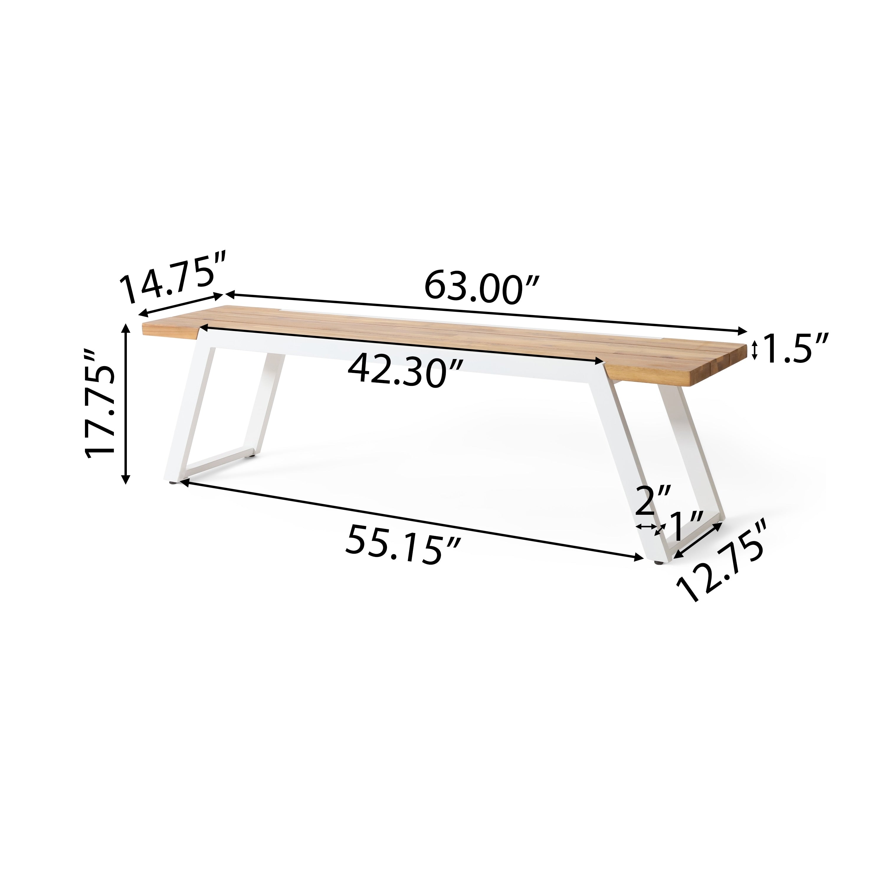 Ensemble de pique-nique d'extérieur 3 pièces en bois d'acacia Gaylor par Christopher Knight Home