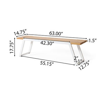 Ensemble de pique-nique d'extérieur 3 pièces en bois d'acacia Gaylor par Christopher Knight Home