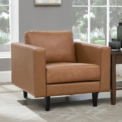 Canapé en cuir véritable du milieu du siècle pour salon, canapé de luxe, meubles pour maison, bureau, chambre à coucher