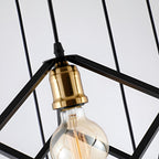 Lustre suspendu géométrique pour escalier, hauteur réglable, 5 ou 7 lumières