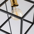Lustre suspendu géométrique pour escalier, hauteur réglable, 5 ou 7 lumières