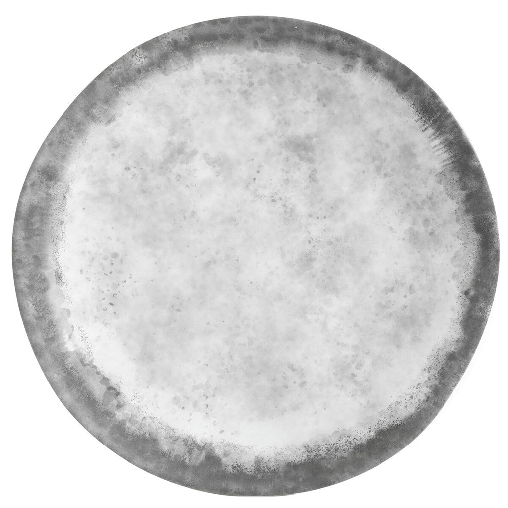 Service de table rond en mélamine Gibson Home Granite, service pour quatre personnes (16 pièces), marbre