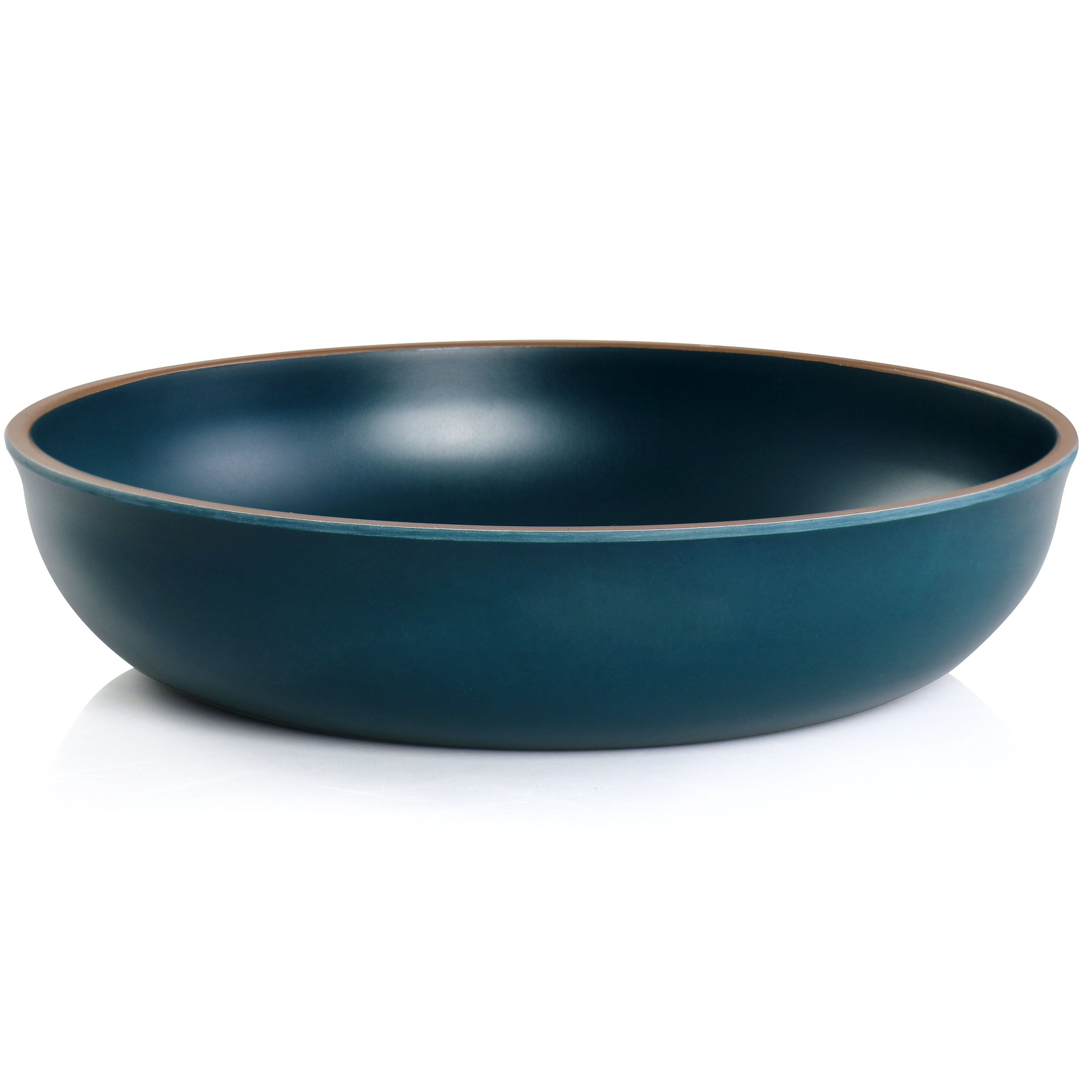 Service de table Gibson Home Rockabye 12 pièces en mélamine bleu sarcelle foncé