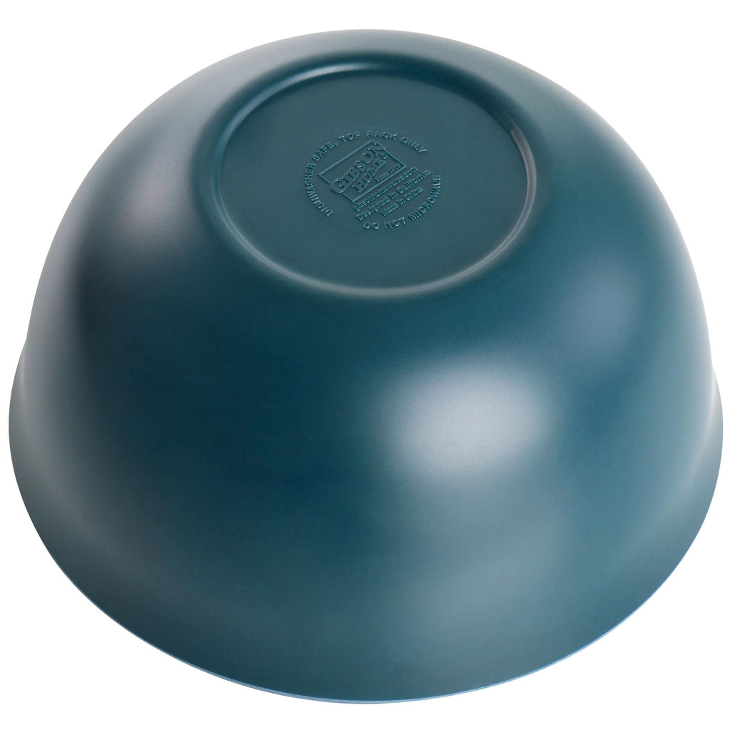 Service de table Gibson Home Rockabye 12 pièces en mélamine bleu sarcelle foncé
