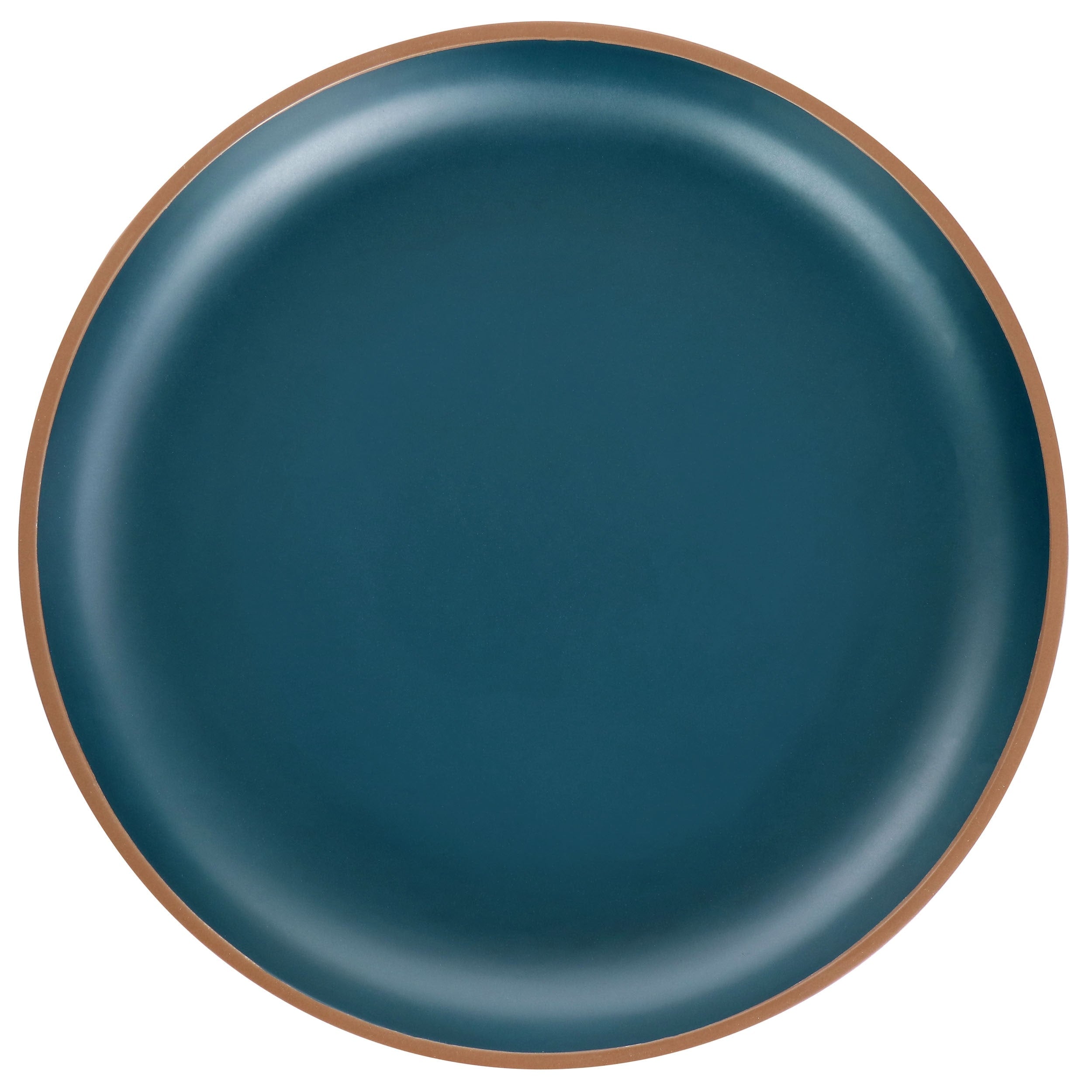 Service de table Gibson Home Rockabye 12 pièces en mélamine bleu sarcelle foncé