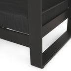 Fauteuils club d'extérieur Giovanna en aluminium avec finitions en imitation bois (lot de 2) par Christopher Knight Home