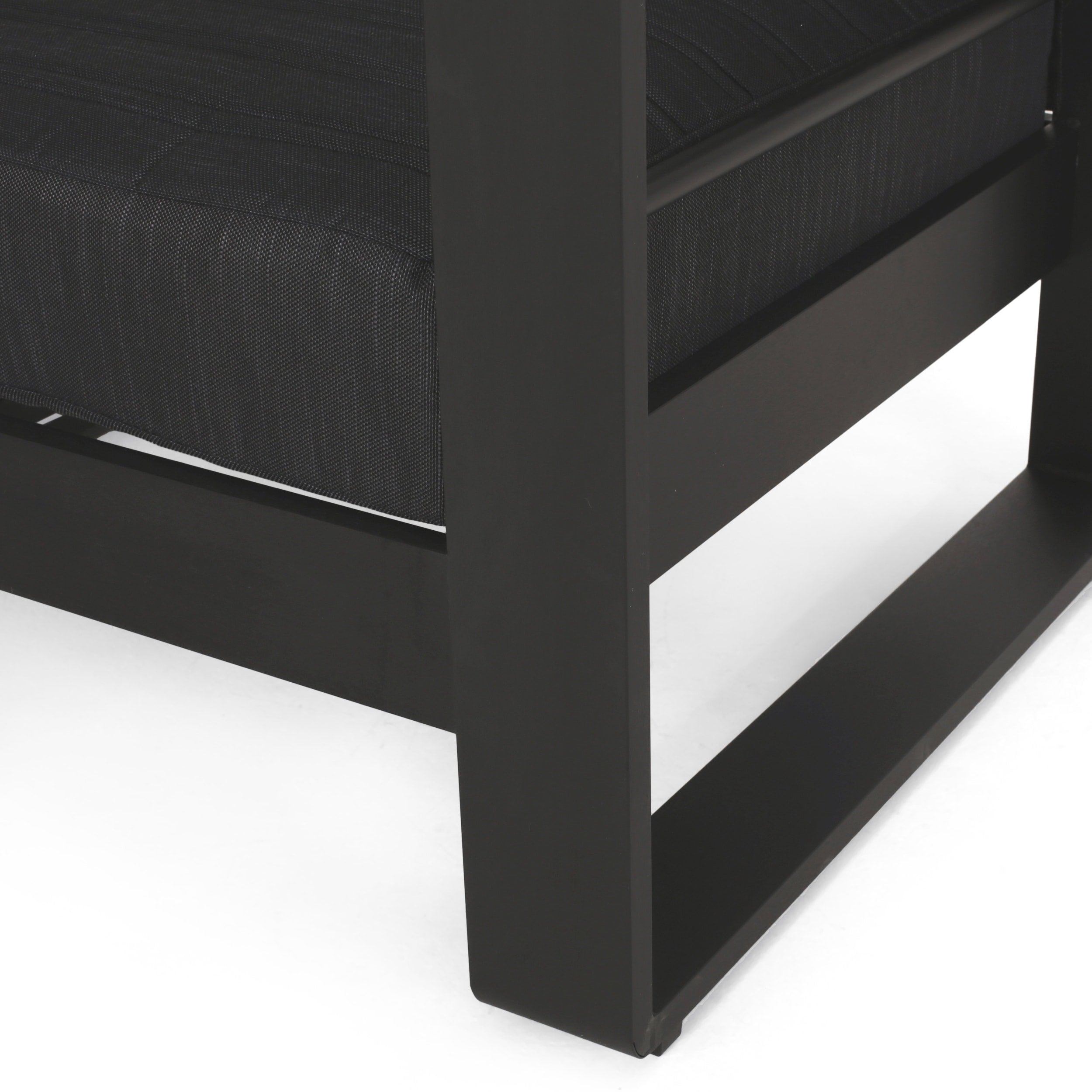 Fauteuils club d'extérieur Giovanna en aluminium avec finitions en imitation bois (lot de 2) par Christopher Knight Home