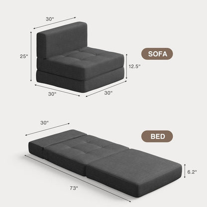 Fauteuil convertible 3 en 1, fauteuil rabattable, lit-lit escamotable