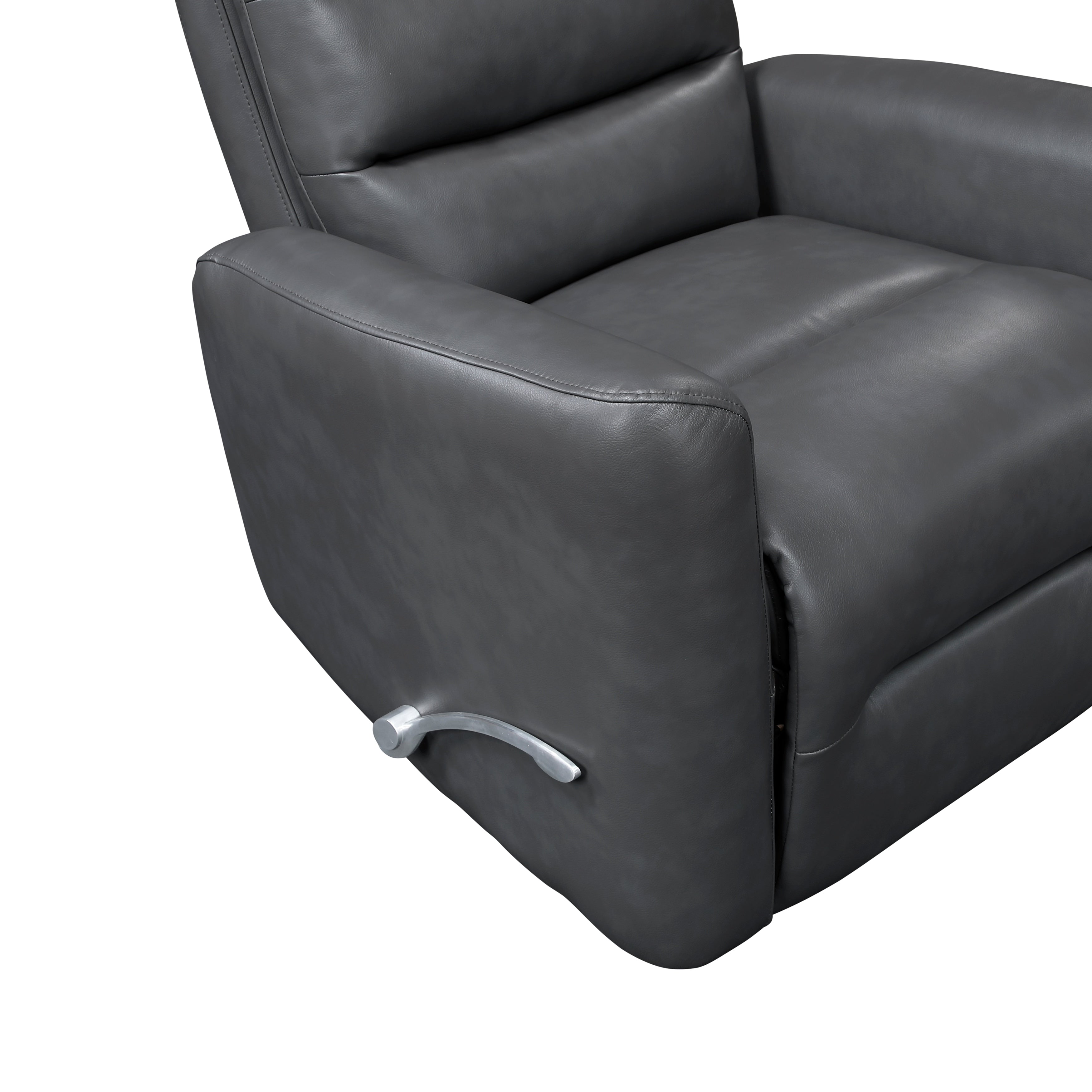 Fauteuil inclinable pivotant avec revêtement en similicuir respirant, mobilier de salon de luxe, fauteuil de cinéma