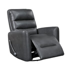Fauteuil inclinable pivotant avec revêtement en similicuir respirant, mobilier de salon de luxe, fauteuil de cinéma