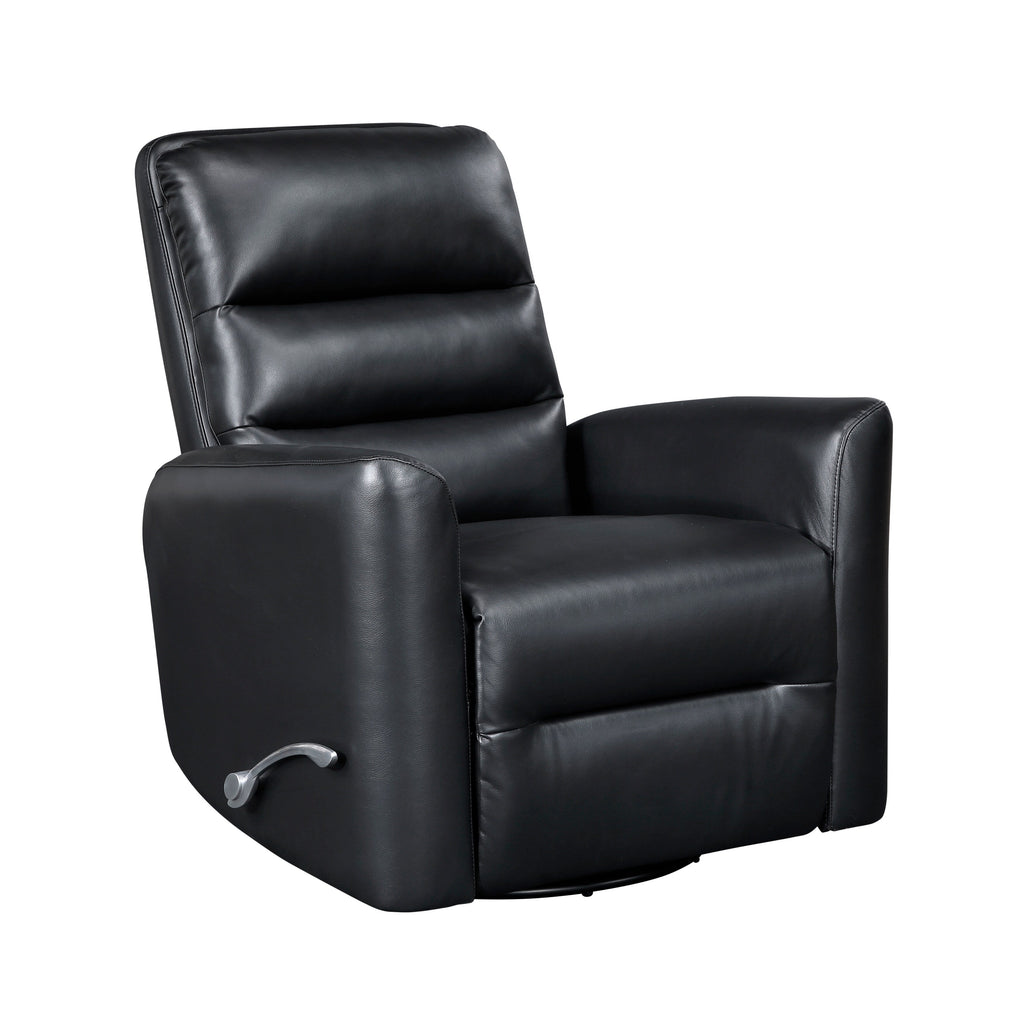 Fauteuil inclinable pivotant avec revêtement en similicuir respirant, mobilier de salon de luxe, fauteuil de cinéma