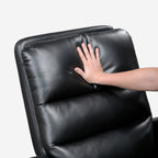 Fauteuil inclinable pivotant avec revêtement en similicuir respirant, mobilier de salon de luxe, fauteuil de cinéma