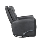 Fauteuil inclinable pivotant avec revêtement en similicuir respirant, mobilier de salon de luxe, fauteuil de cinéma