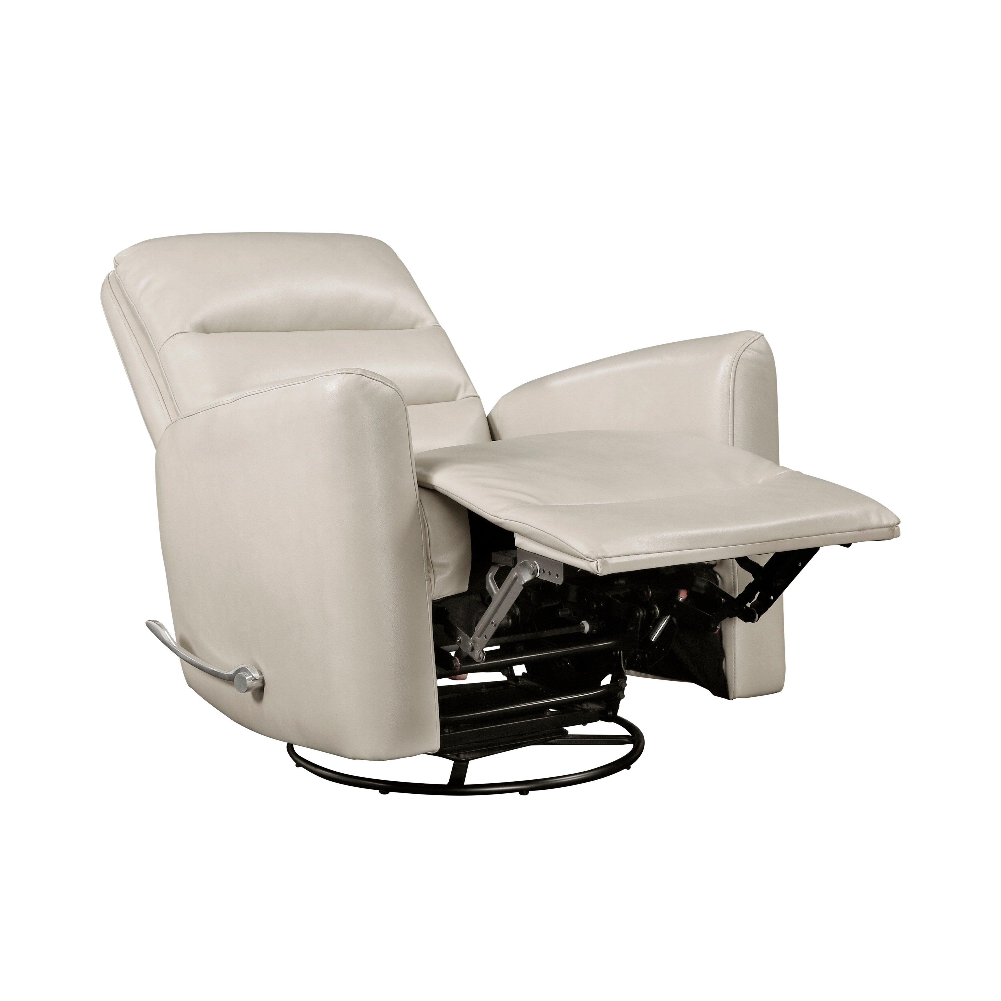 Fauteuil inclinable pivotant avec revêtement en similicuir respirant, mobilier de salon de luxe, fauteuil de cinéma