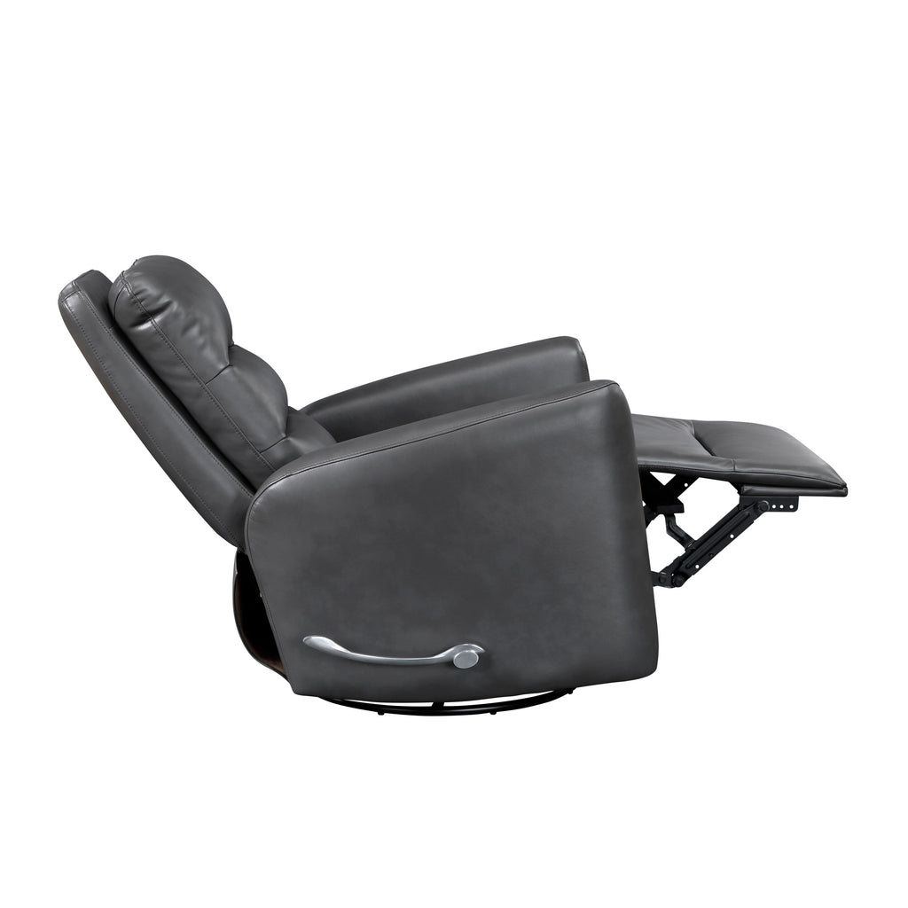 Fauteuil inclinable pivotant avec revêtement en similicuir respirant, mobilier de salon de luxe, fauteuil de cinéma