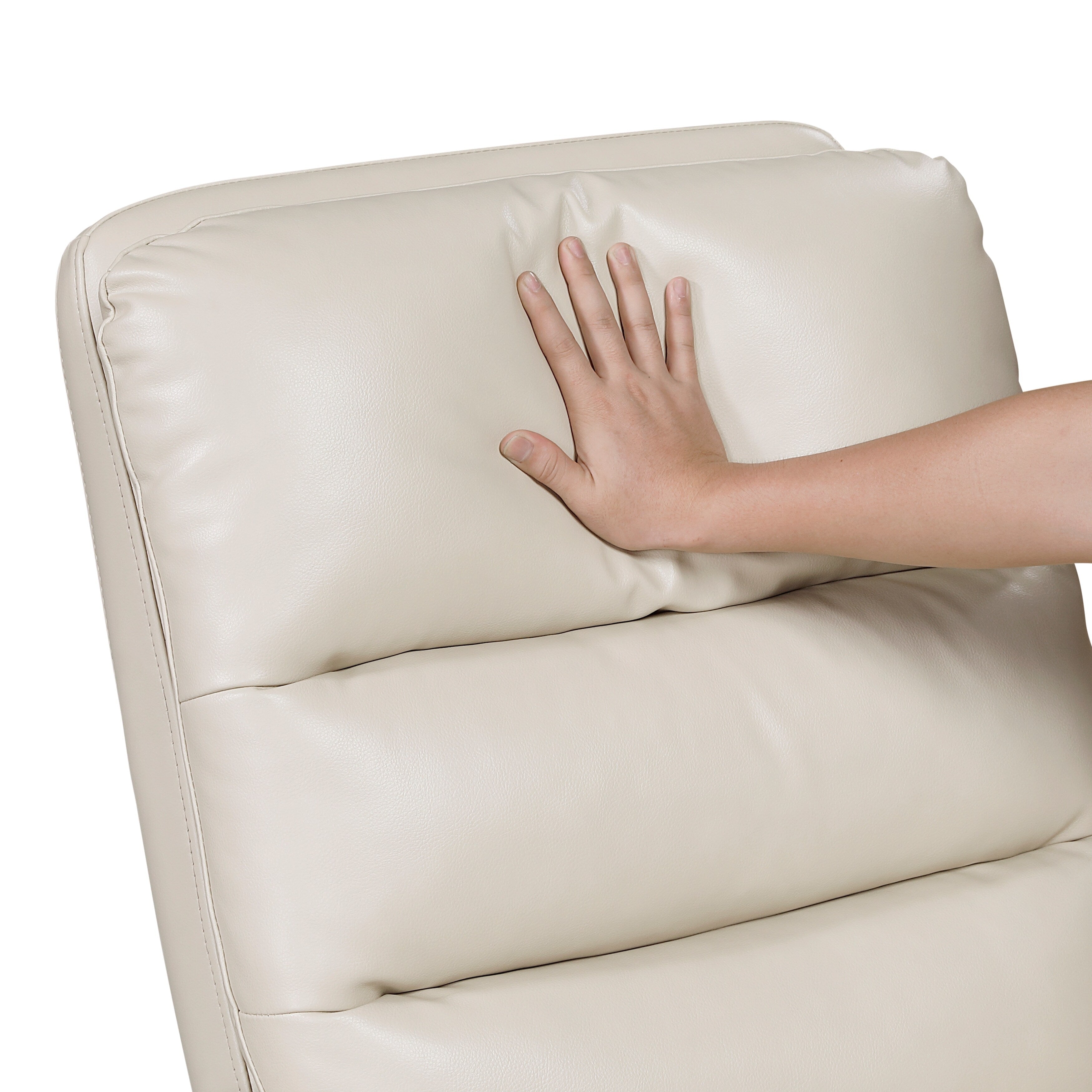 Fauteuil inclinable pivotant avec revêtement en similicuir respirant, mobilier de salon de luxe, fauteuil de cinéma