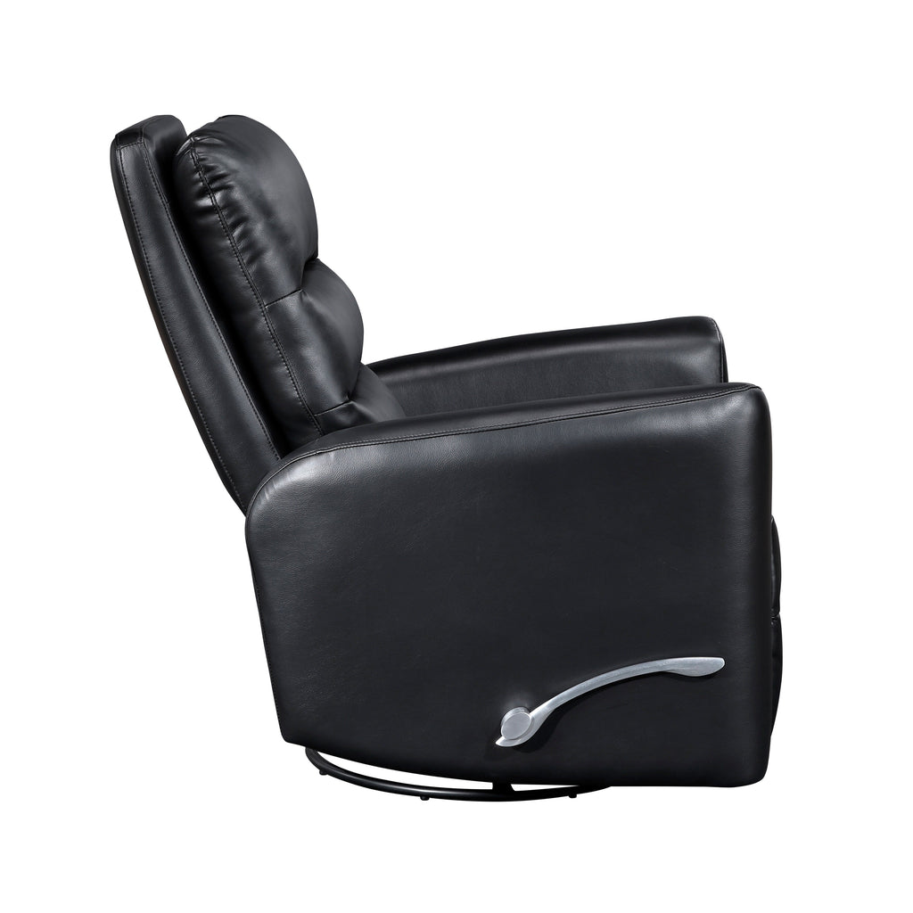 Fauteuil inclinable pivotant avec revêtement en similicuir respirant, mobilier de salon de luxe, fauteuil de cinéma