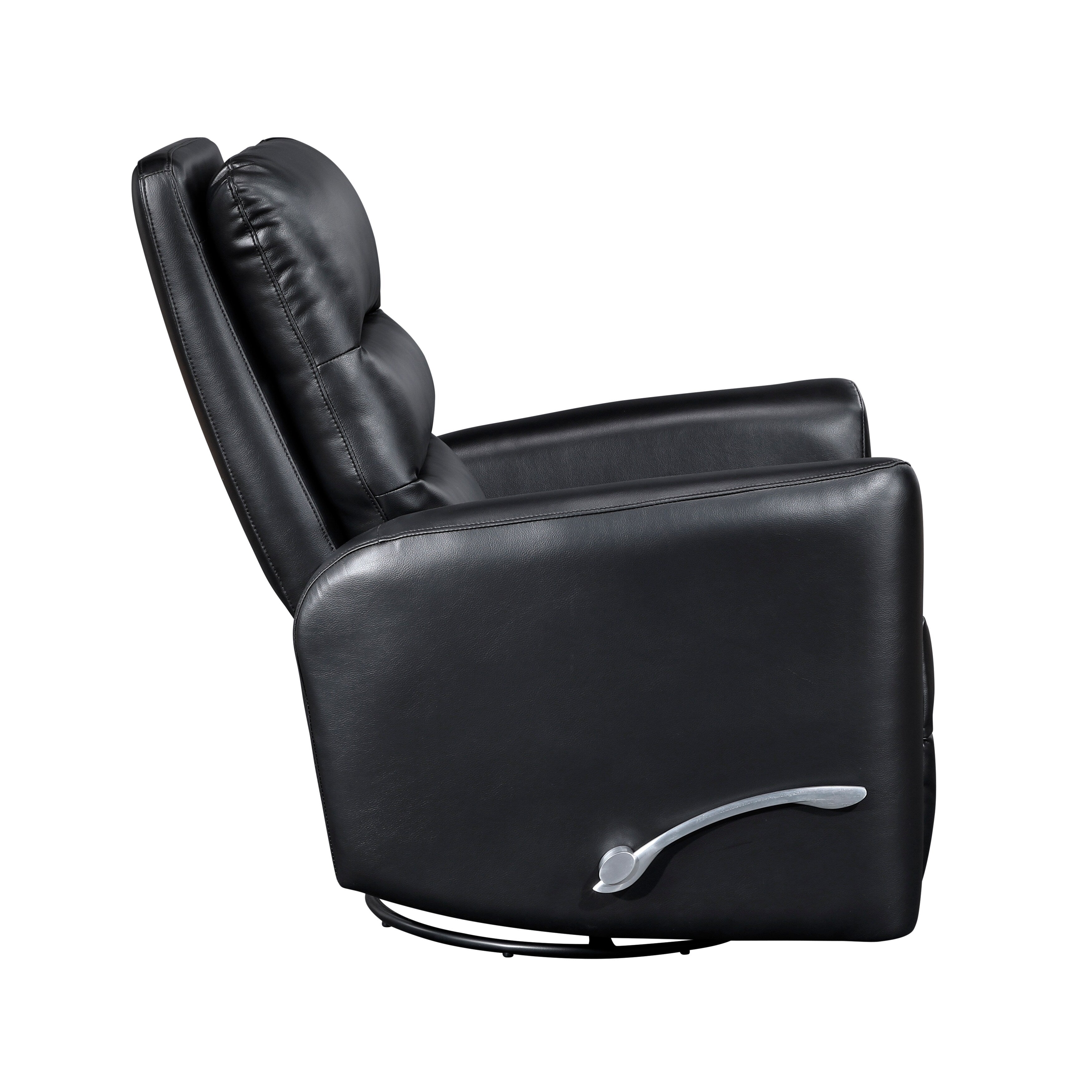 Fauteuil inclinable pivotant avec revêtement en similicuir respirant, mobilier de salon de luxe, fauteuil de cinéma