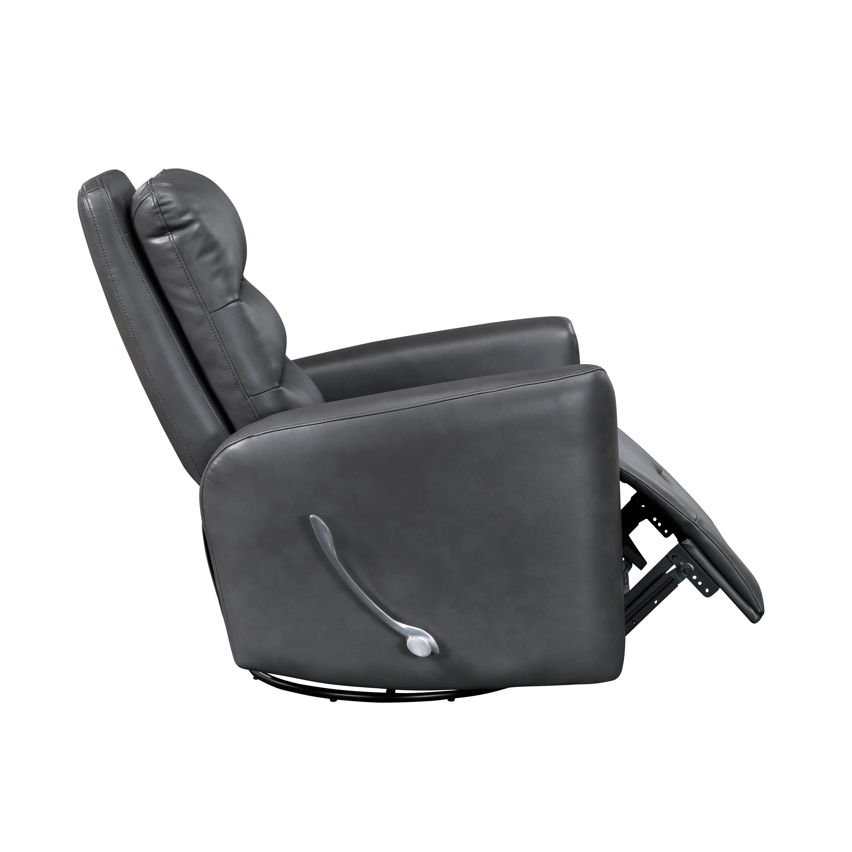 Fauteuil inclinable pivotant avec revêtement en similicuir respirant, mobilier de salon de luxe, fauteuil de cinéma