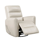 Fauteuil inclinable pivotant avec revêtement en similicuir respirant, mobilier de salon de luxe, fauteuil de cinéma