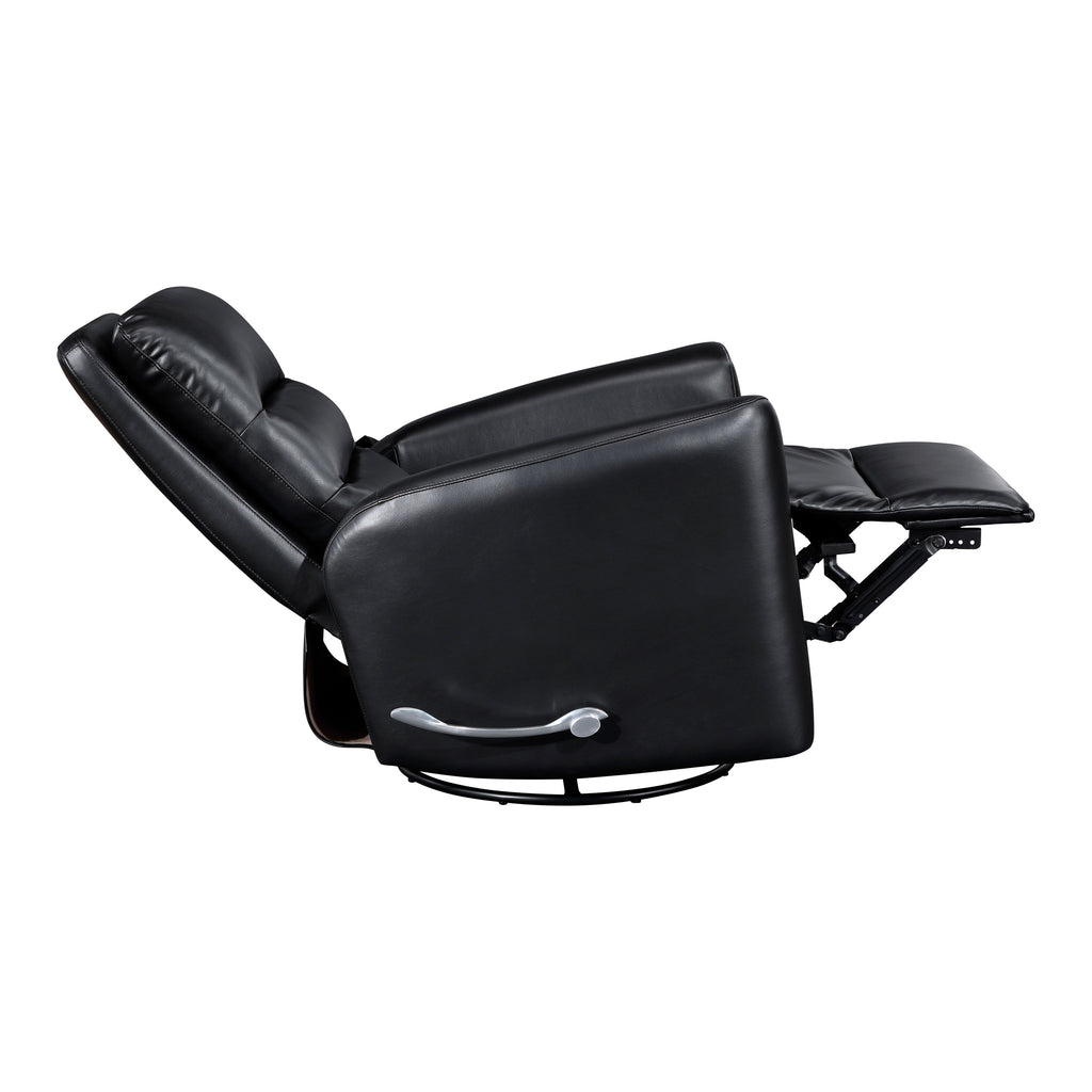 Fauteuil inclinable pivotant avec revêtement en similicuir respirant, mobilier de salon de luxe, fauteuil de cinéma