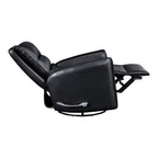 Fauteuil inclinable pivotant avec revêtement en similicuir respirant, mobilier de salon de luxe, fauteuil de cinéma