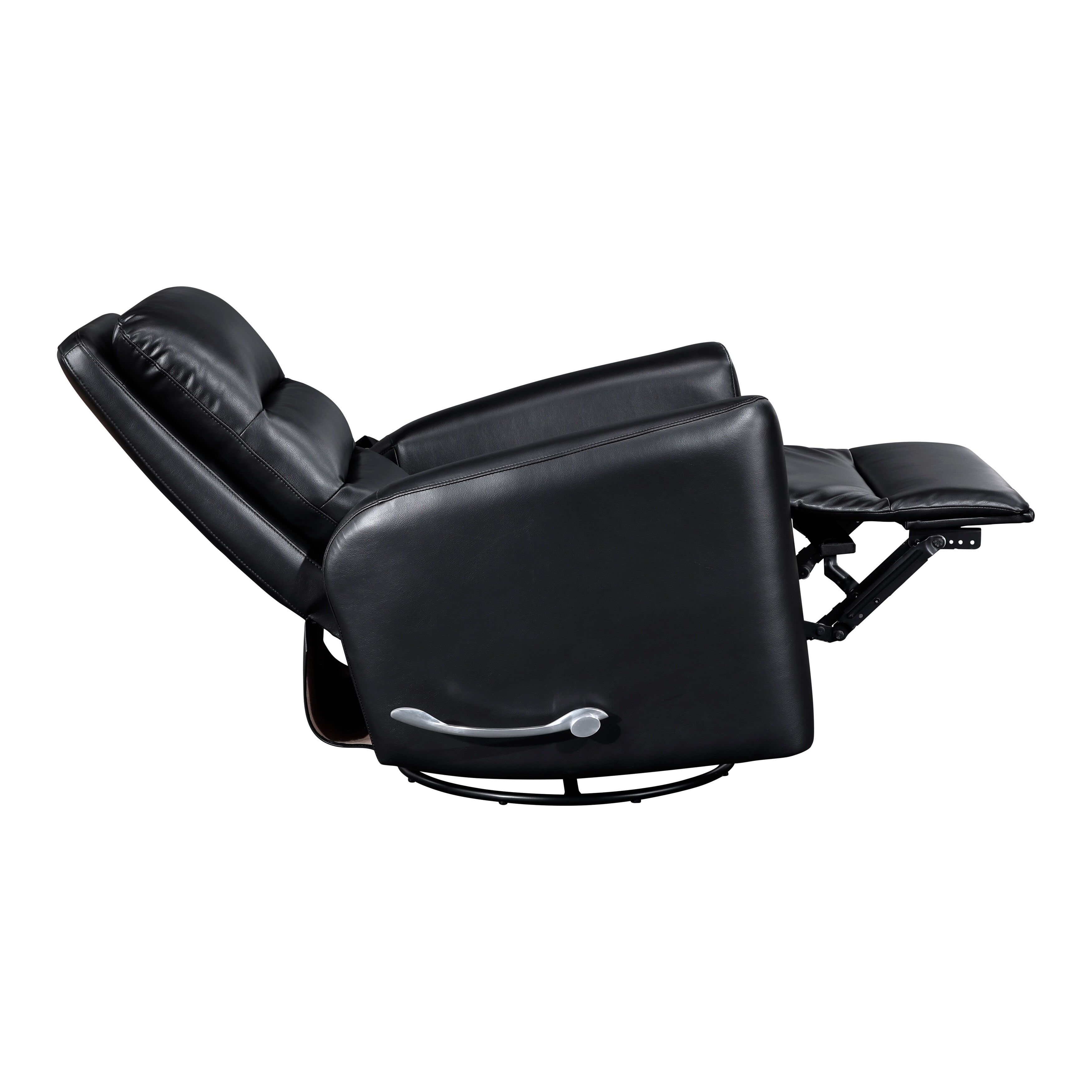 Fauteuil inclinable pivotant avec revêtement en similicuir respirant, mobilier de salon de luxe, fauteuil de cinéma