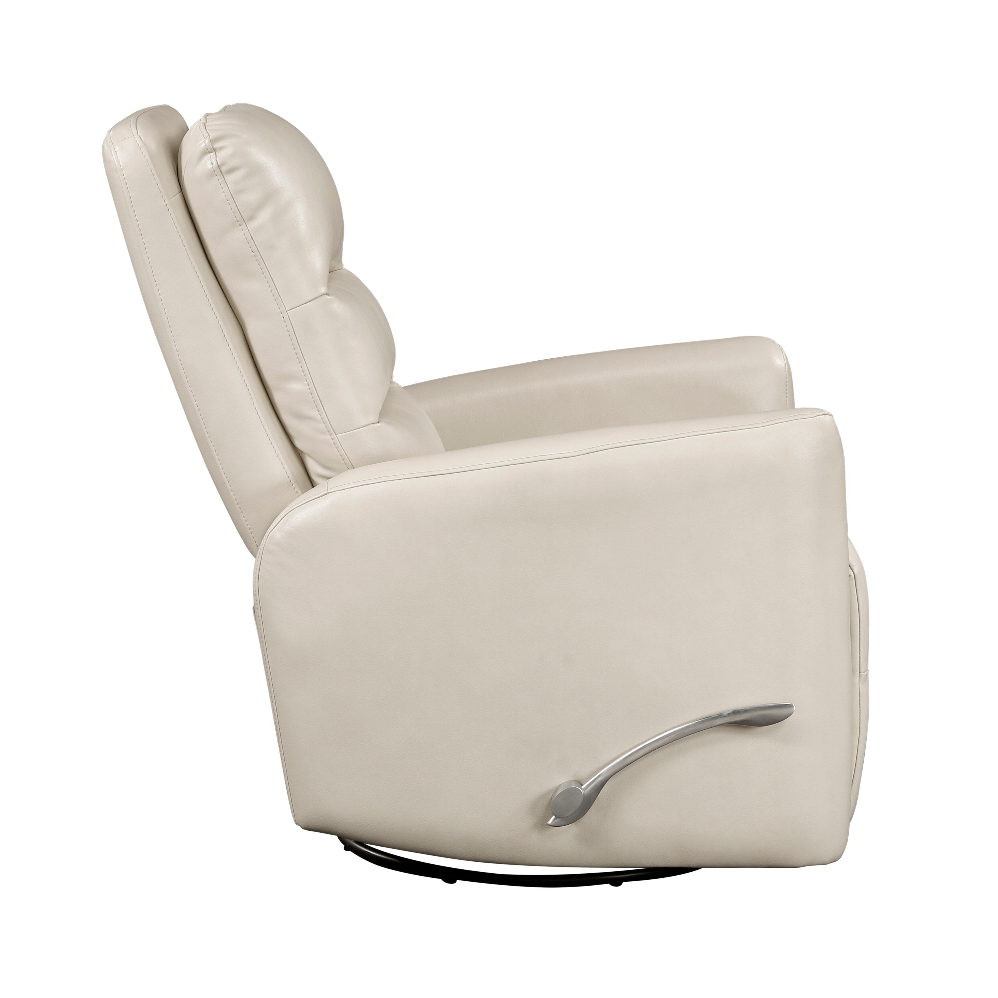Fauteuil inclinable pivotant avec revêtement en similicuir respirant, mobilier de salon de luxe, fauteuil de cinéma
