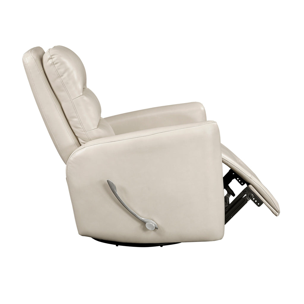 Fauteuil inclinable pivotant avec revêtement en similicuir respirant, mobilier de salon de luxe, fauteuil de cinéma