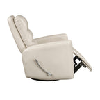 Fauteuil inclinable pivotant avec revêtement en similicuir respirant, mobilier de salon de luxe, fauteuil de cinéma