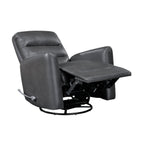 Fauteuil inclinable pivotant avec revêtement en similicuir respirant, mobilier de salon de luxe, fauteuil de cinéma