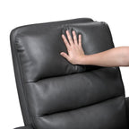 Fauteuil inclinable pivotant avec revêtement en similicuir respirant, mobilier de salon de luxe, fauteuil de cinéma
