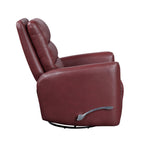 Fauteuil inclinable pivotant avec revêtement en similicuir respirant, mobilier de salon de luxe, fauteuil de cinéma