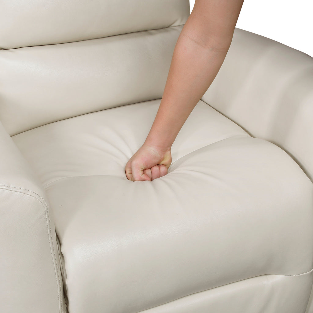 Fauteuil inclinable pivotant avec revêtement en similicuir respirant, mobilier de salon de luxe, fauteuil de cinéma