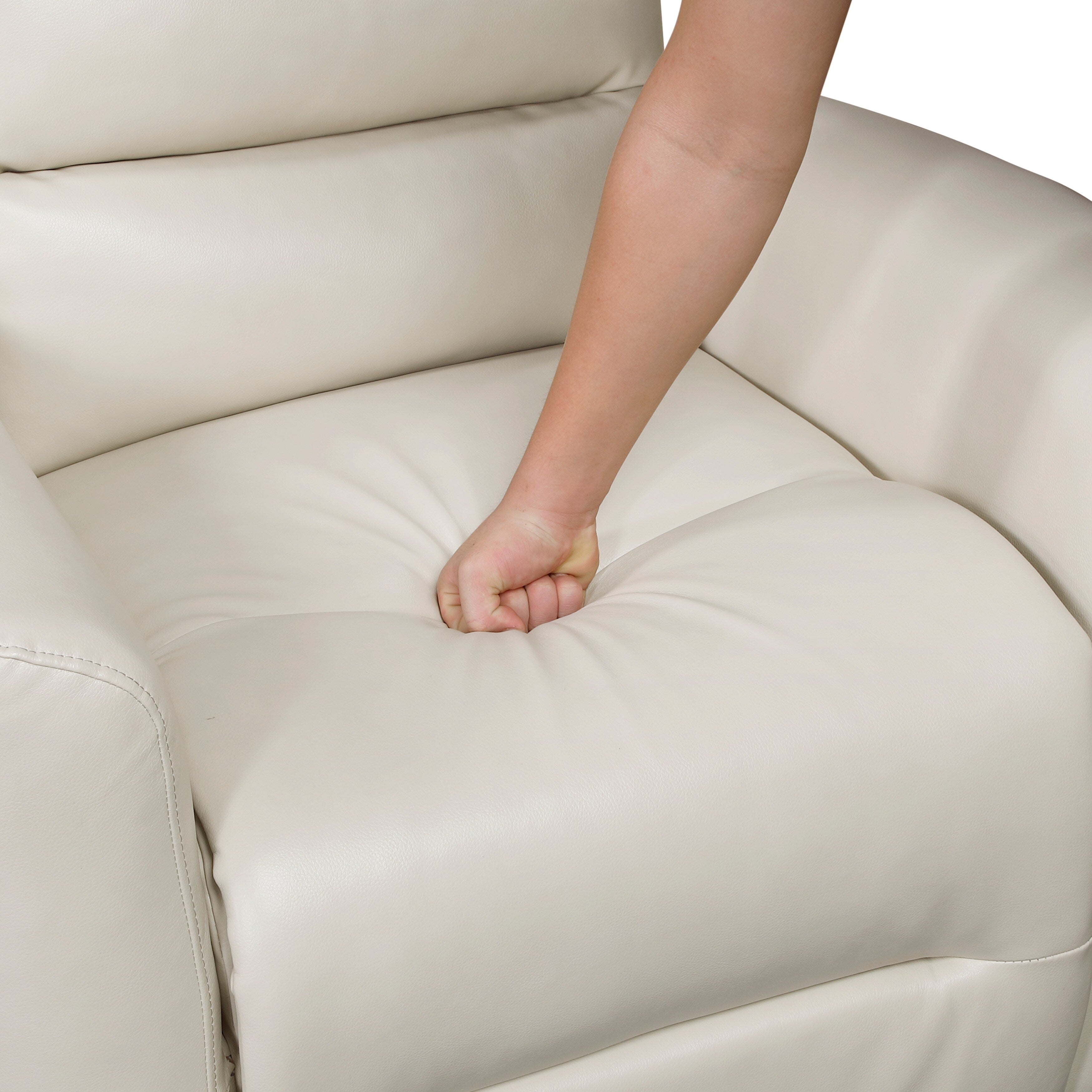Fauteuil inclinable pivotant avec revêtement en similicuir respirant, mobilier de salon de luxe, fauteuil de cinéma