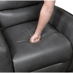 Fauteuil inclinable pivotant avec revêtement en similicuir respirant, mobilier de salon de luxe, fauteuil de cinéma