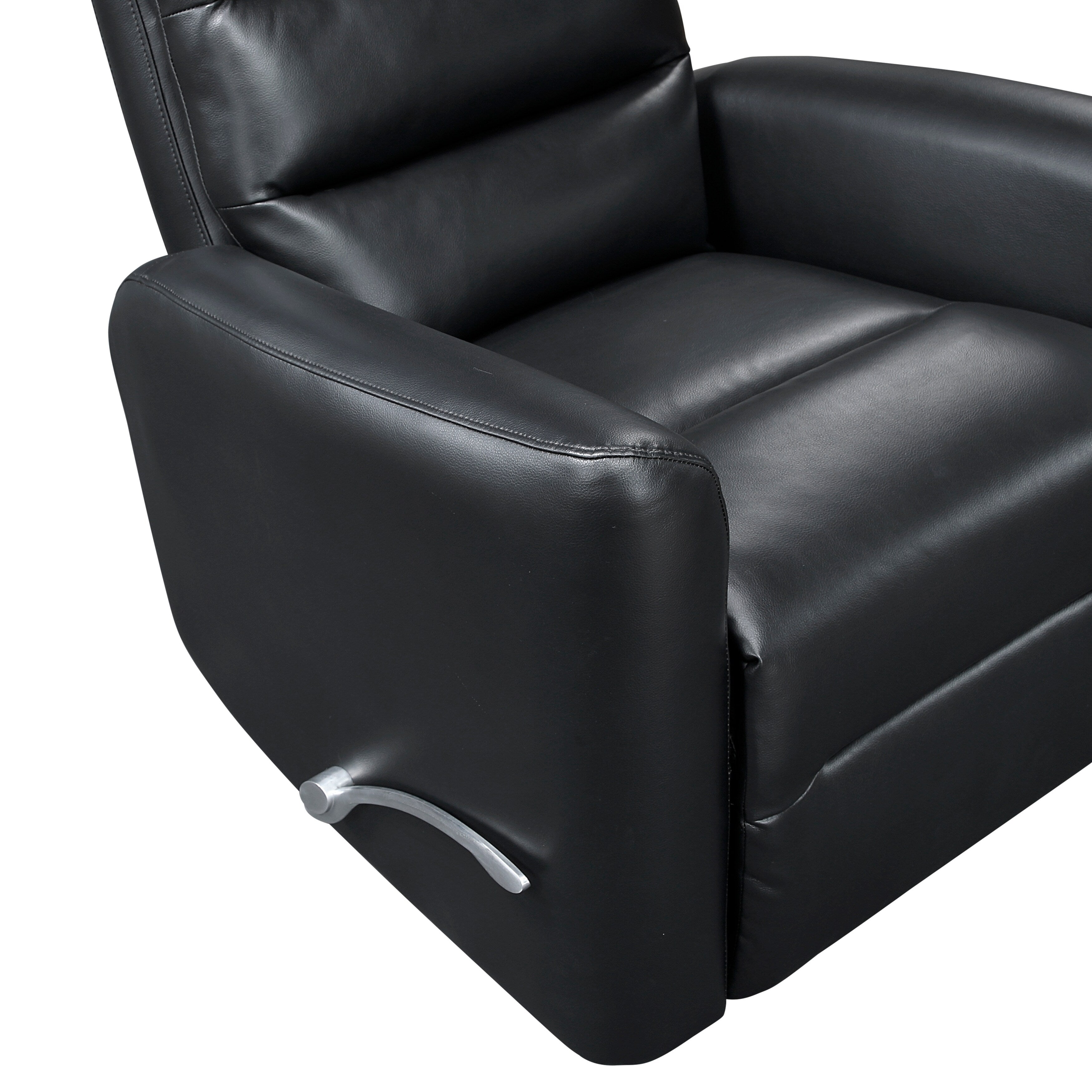Fauteuil inclinable pivotant avec revêtement en similicuir respirant, mobilier de salon de luxe, fauteuil de cinéma