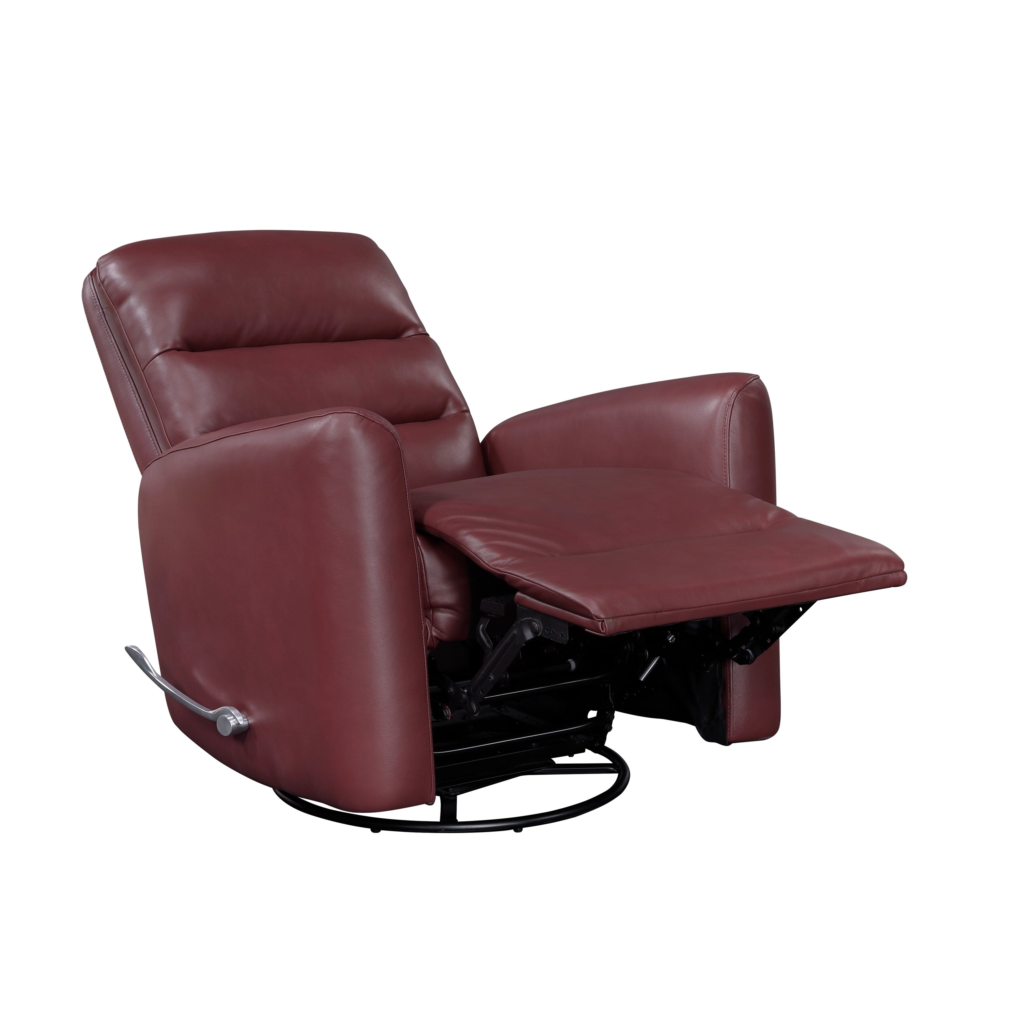Fauteuil inclinable pivotant avec revêtement en similicuir respirant, mobilier de salon de luxe, fauteuil de cinéma