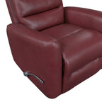 Fauteuil inclinable pivotant avec revêtement en similicuir respirant, mobilier de salon de luxe, fauteuil de cinéma