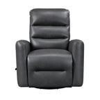Fauteuil inclinable pivotant avec revêtement en similicuir respirant, mobilier de salon de luxe, fauteuil de cinéma