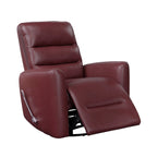 Fauteuil inclinable pivotant avec revêtement en similicuir respirant, mobilier de salon de luxe, fauteuil de cinéma
