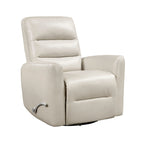 Fauteuil inclinable pivotant avec revêtement en similicuir respirant, mobilier de salon de luxe, fauteuil de cinéma