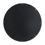 Miroir mural moderne rond/arqué en métal noir Glitzhome, décoration d'intérieur